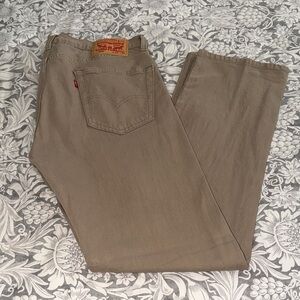 Levi's Taupe Denim Pants. Washed, but never worn